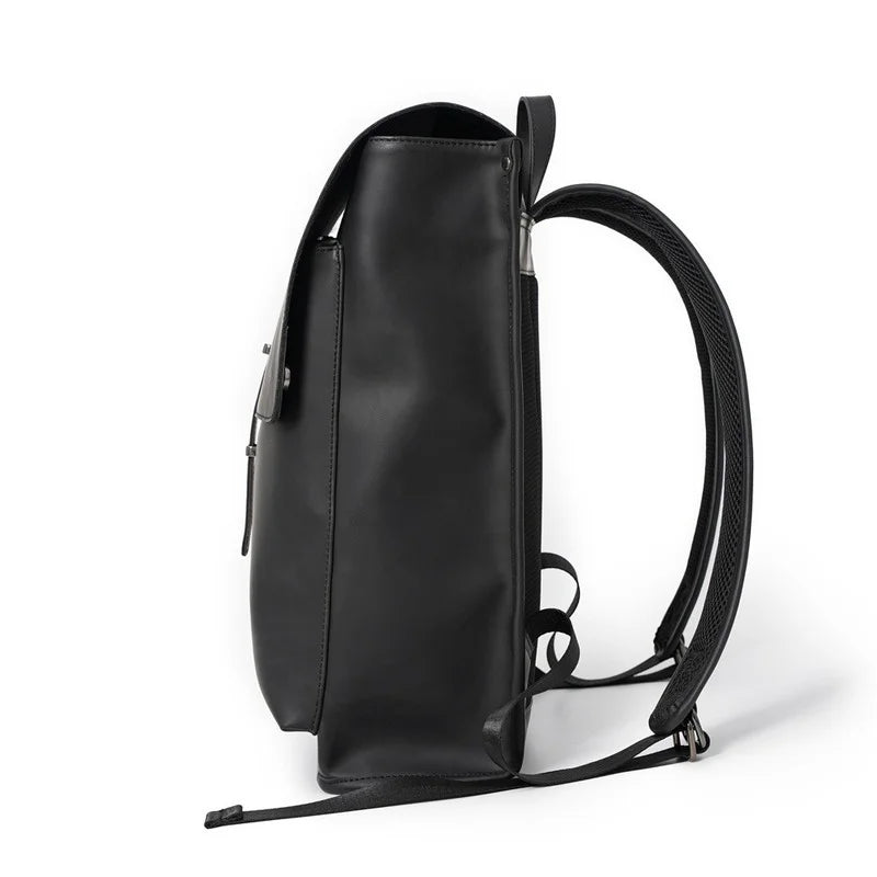 Vintage Men's Backpack Crazy Horse PU Backpack Men Outdoor Travel Large Capacity Student School Bag Computer Bag Male Backpacks