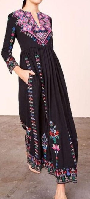 Our spectacular Embroidered Bohemian Dress. Gorgeous Casual Chic.