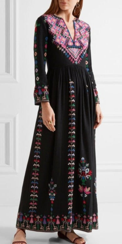 Our spectacular Embroidered Bohemian Dress. Gorgeous Casual Chic.