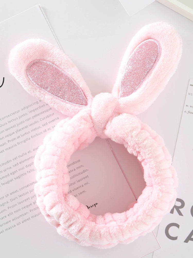 Sweet Cute Rabbit Hair Band Two-Dimensional Sequined Rabbit Ears Hair Band Apply a Facial Mask Face Wash Makeup Headband