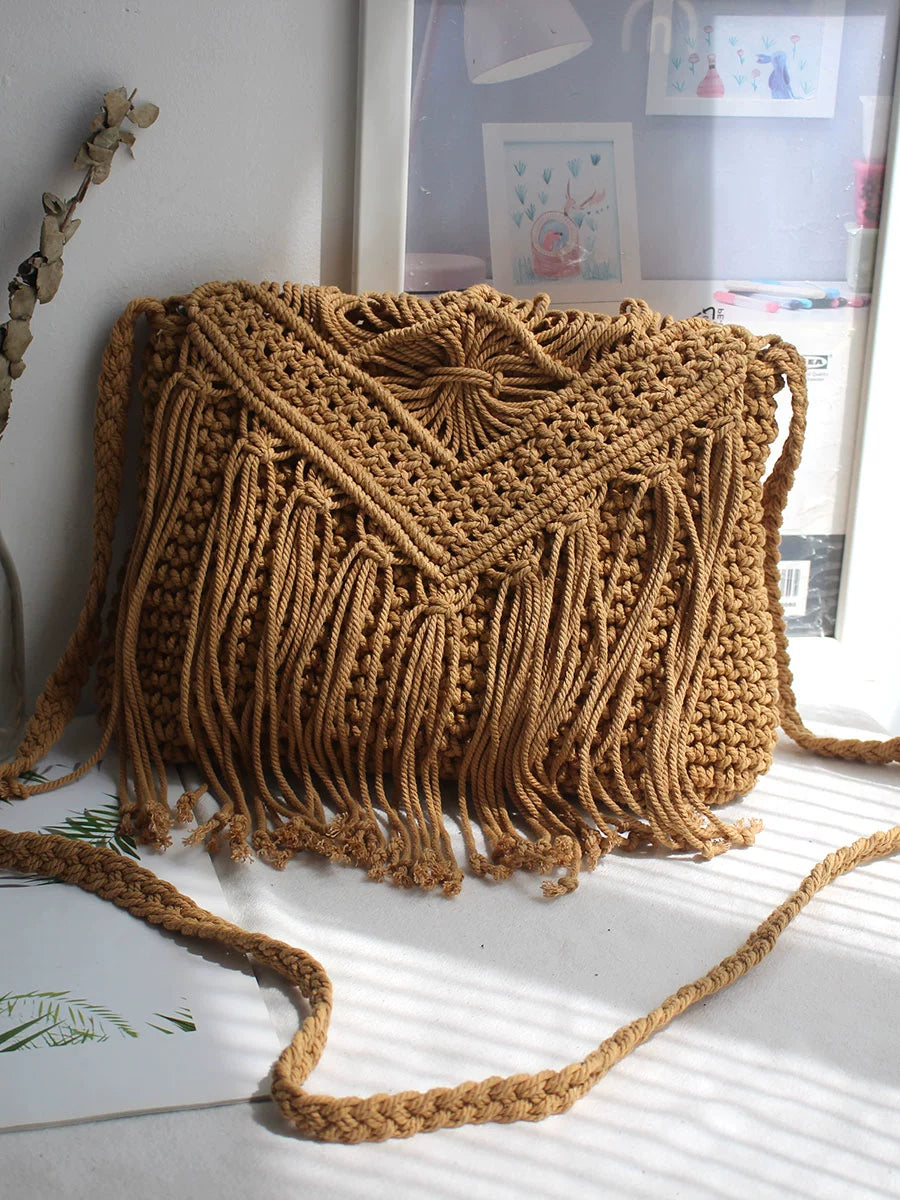 Handmade Macrame Boho Shoulder Bags