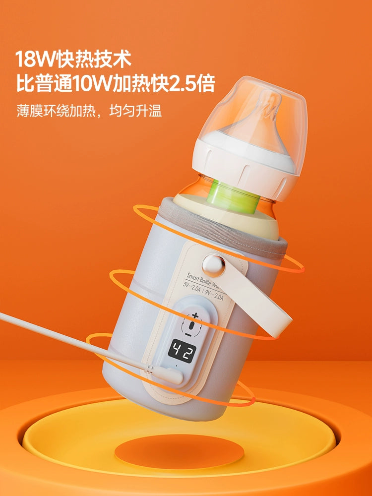 Milk Bottle Insulation Dr.BRONNER'S Portable Milk Warmer Dad Travel Milk Warmer Baby Constant Temperature Baby Night Milk Handy Gadget