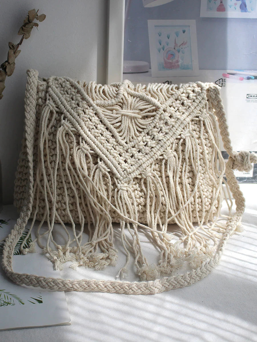 Handmade Macrame Boho Shoulder Bags