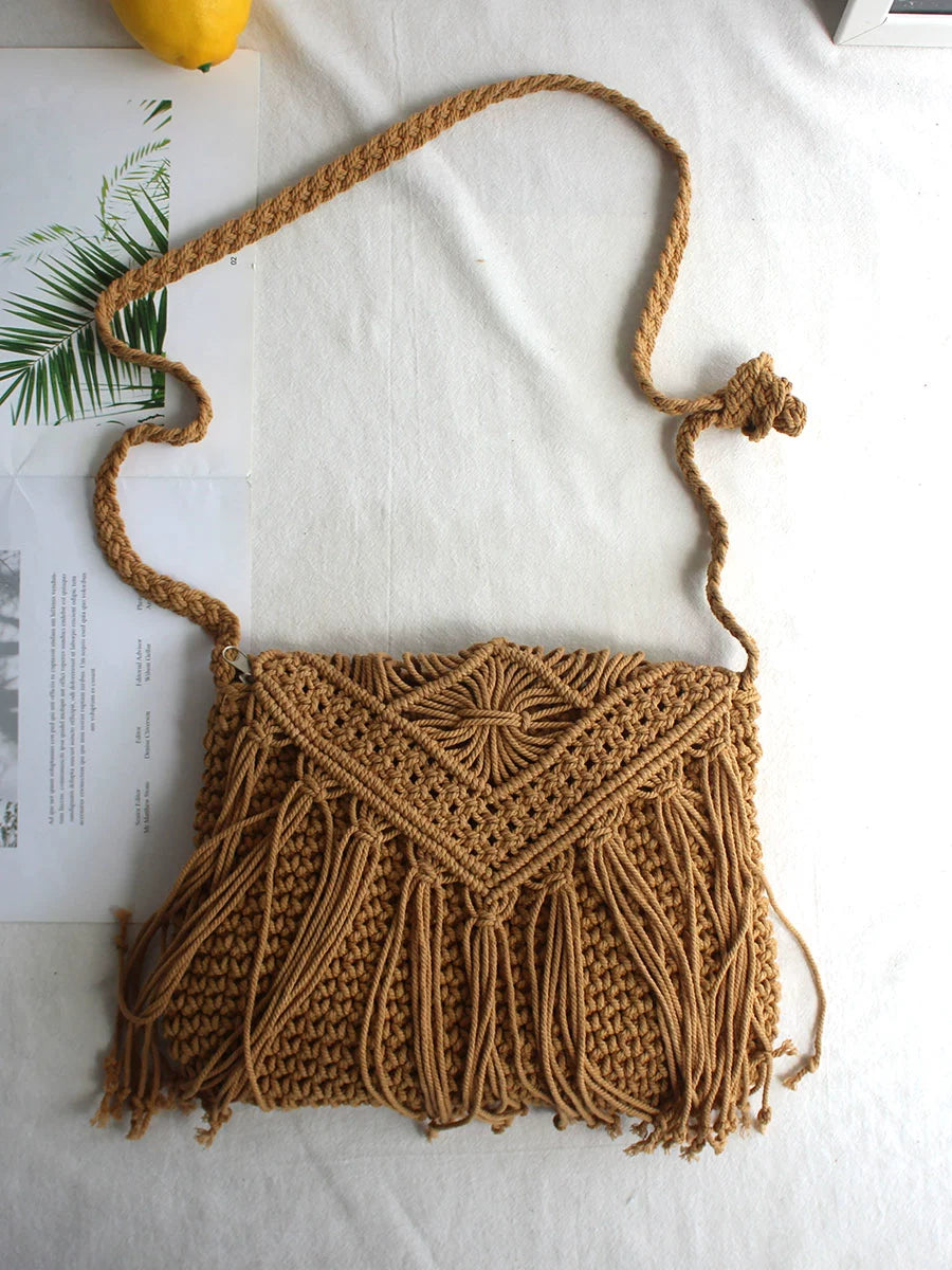 Handmade Macrame Boho Shoulder Bags