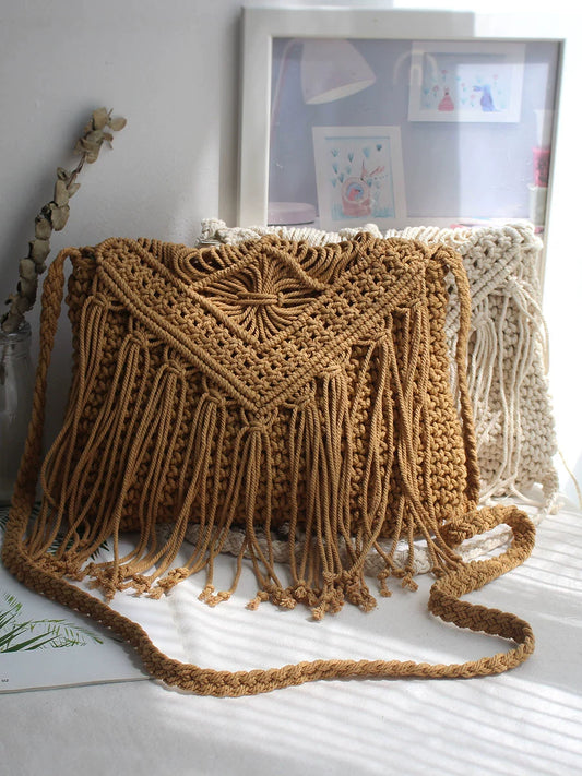 Handmade Macrame Boho Shoulder Bags