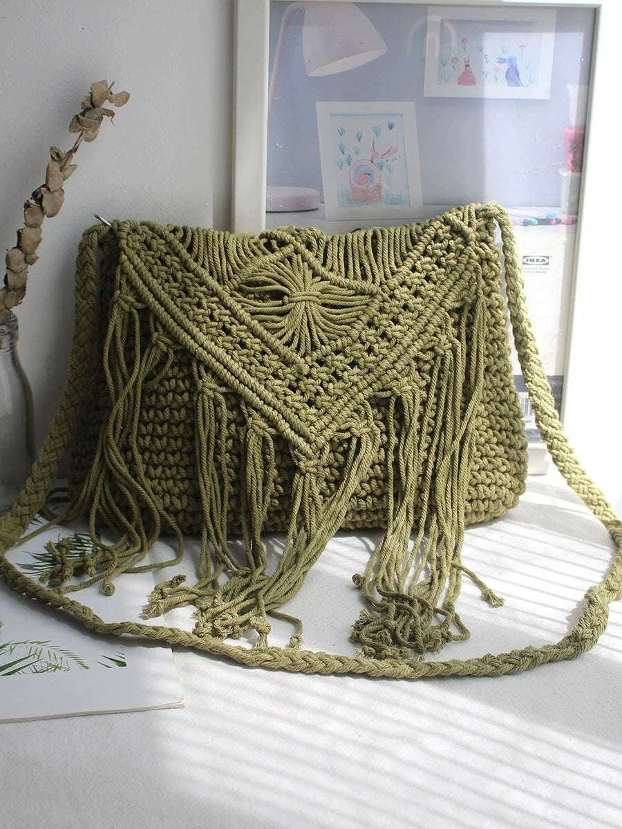 Handmade Macrame Boho Shoulder Bags