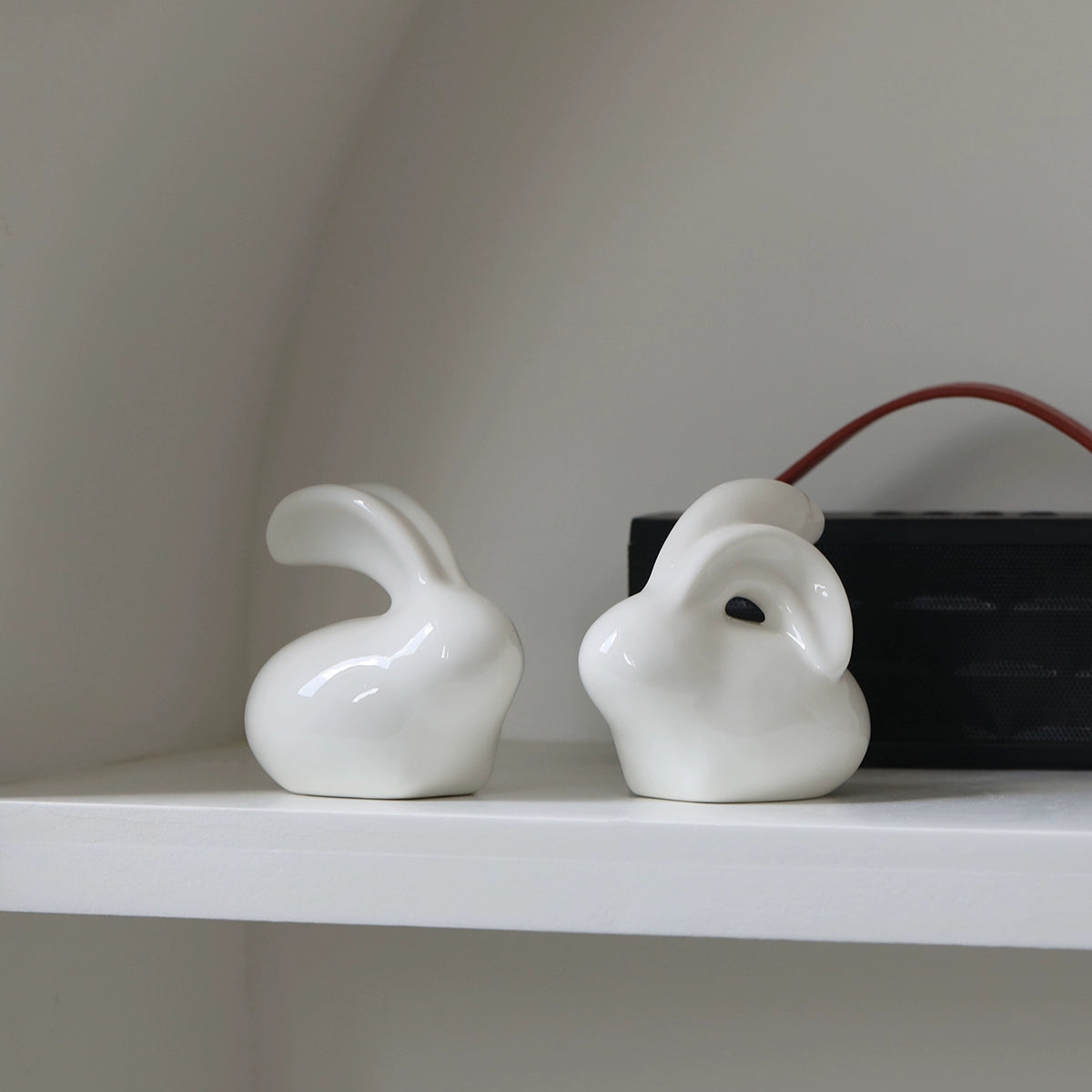 Rabbit Decoration Ceramic Artware Decorations Cute Mini Cure Small Ornaments Creative Minimalist Easter Desktop