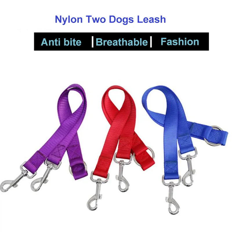 Two Dogs Leash Double Lead Walking Leash Ccreative Dog Leash Dog Chain Pet Supplies Dog Accessories