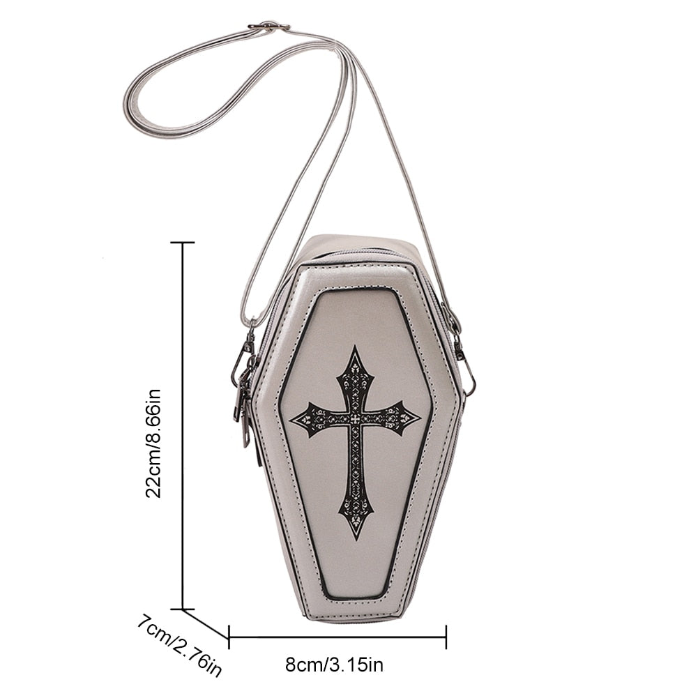 Measurements for coffin shapes crossbody bag