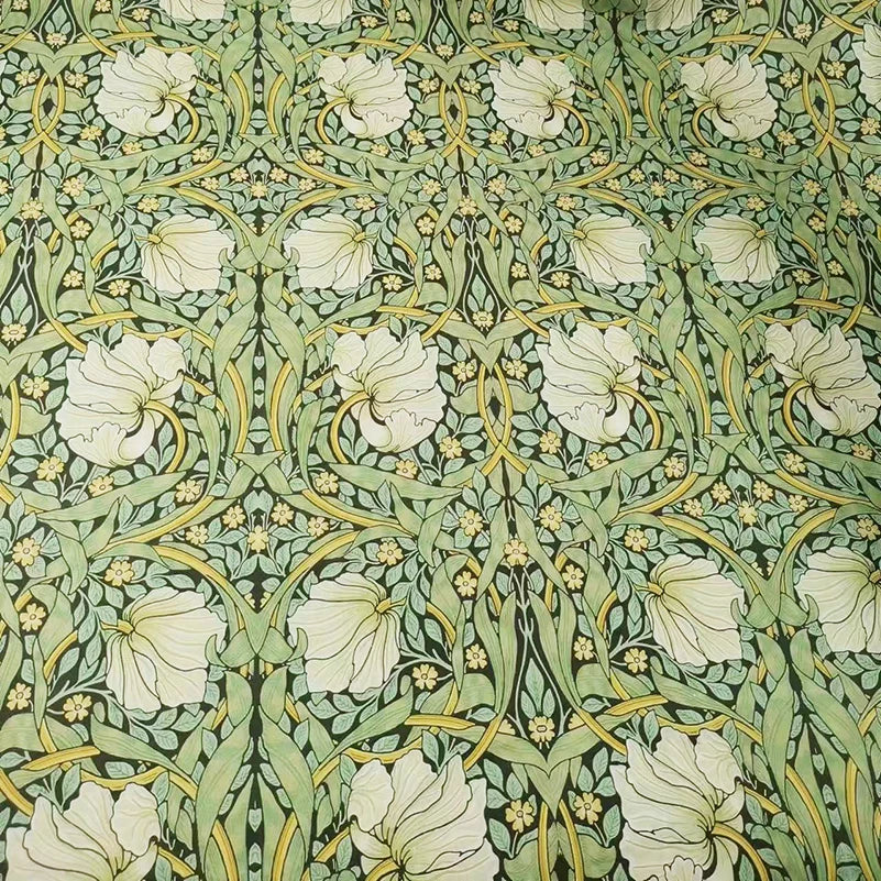 William Morris Textiles Vintage Flower Patterns 100% Cotton Fabric for Sewing Clothes Handbags DIY Handmade by Half Meter