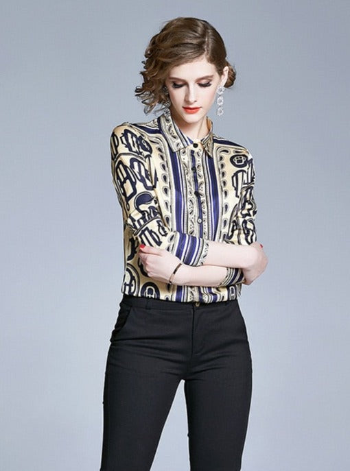 'Marks' Print on jacket style Eurotop. Casually Elegant, a pleasure to wear.